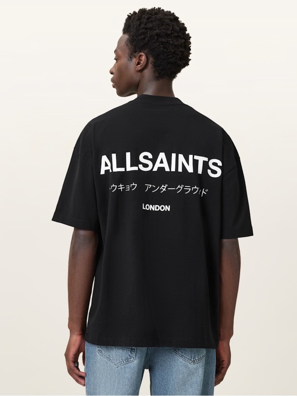 Allsaints UNDERGROUND OVERSIZED CREW NECK T-SHIRT men size small new without